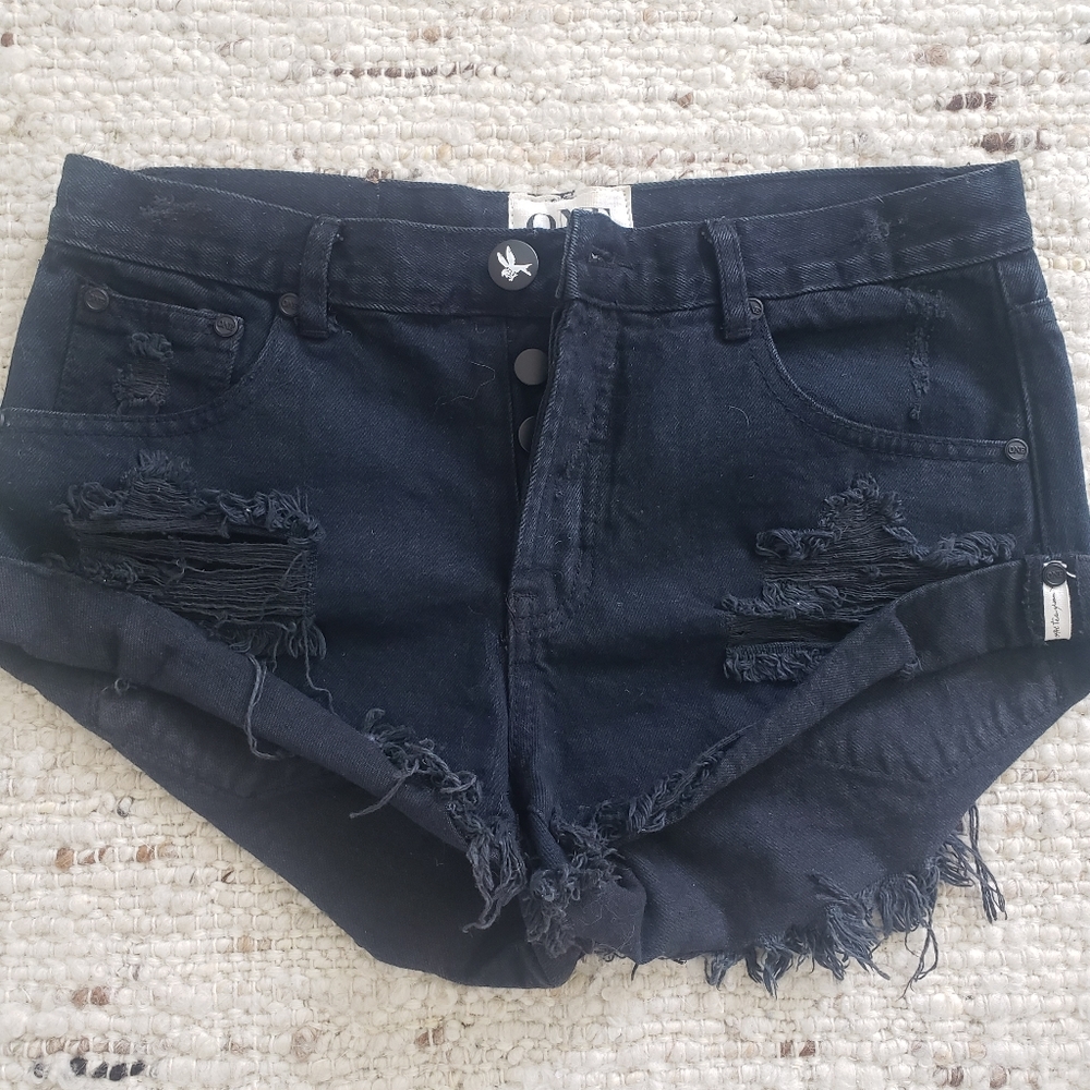 One by One Teaspoon Bandits Jean Shorts